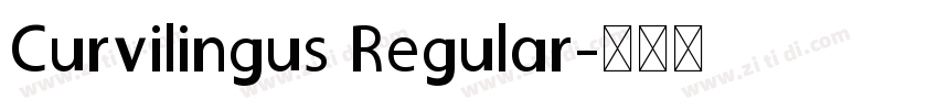 Curvilingus Regular字体转换